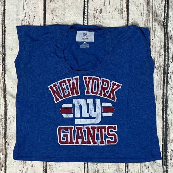 New York Giants Women's XS NFL Football Sports Sleeveless Tshirt Sports - Picture 1 of 4